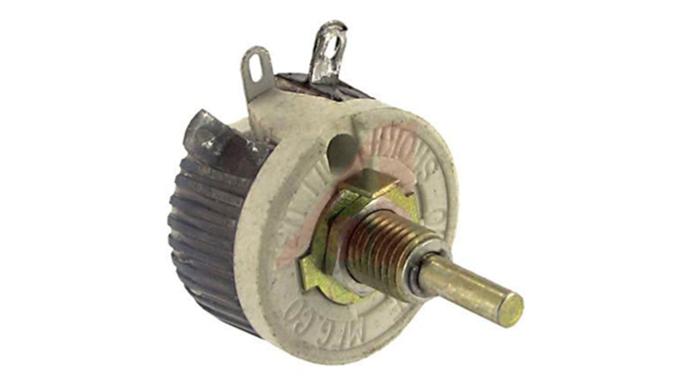 Arcol Ohmite RES1K0E Rheostat, 1kΩ ±10% 12.5W, Schaft ø 3,18 mm, Frontplattenmontage, Lötöse, 22.23 x 17.46mm