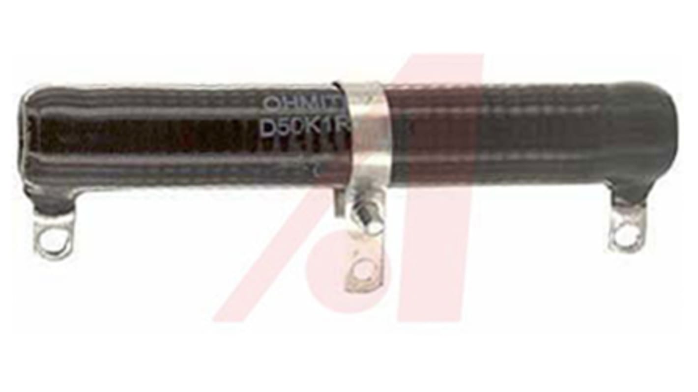 Ohmite 1Ω ±10% 50W Adjustable Wire Wound Resistor ±260ppm/°C 101.6mm