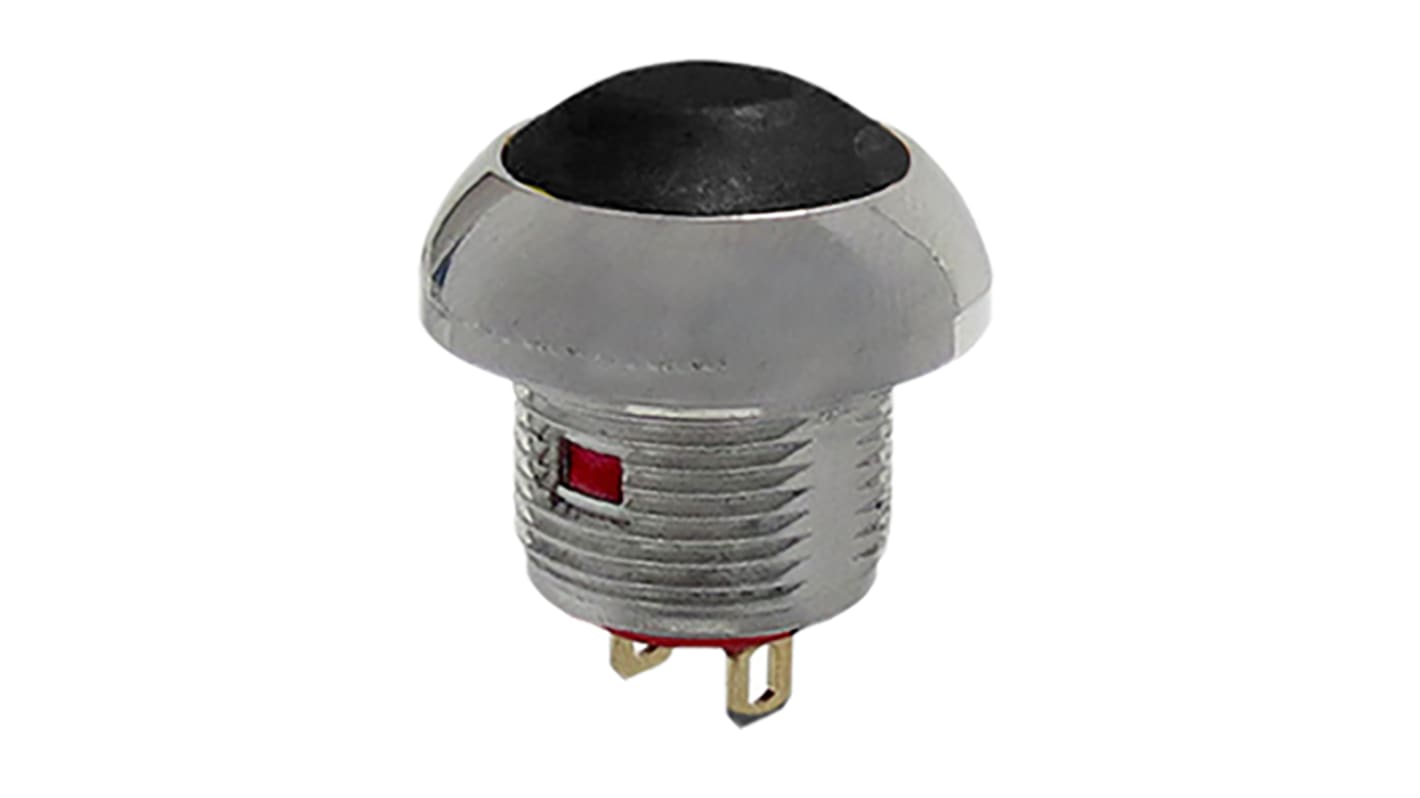 Interruttore a pulsante miniaturizzato RS PRO, Momentaneo, SPST, 200 mA a 50 V c.c., 500 mA a 32 V c.a., IP67 Montaggio