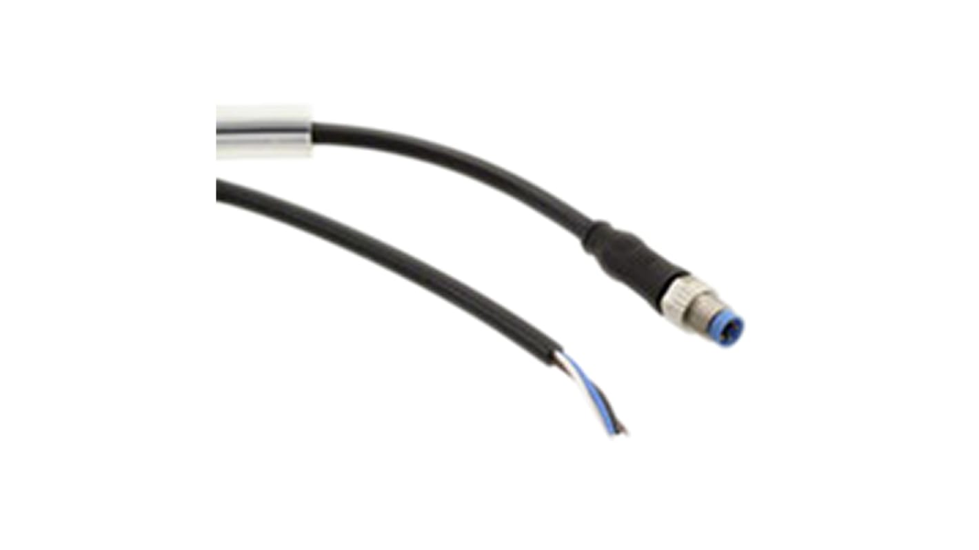 TE Connectivity Straight Male 4 way M8 to Unterminated Sensor Actuator Cable, 1.5m