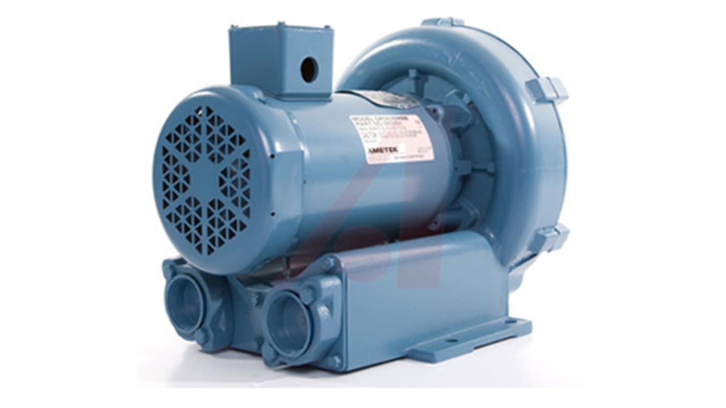 Ametek DR353 Series Regenerative Centrifugal Fan, 575 V ac, 166.9m³/h, AC Operation