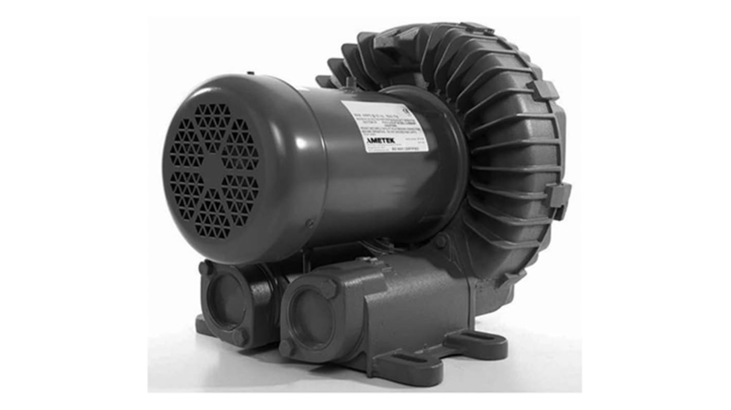 Ametek DR757 Series Regenerative Centrifugal Fan, 230 V ac, 460 V ac, 550.77m³/h, AC Operation, 426 x 443 x 471mm