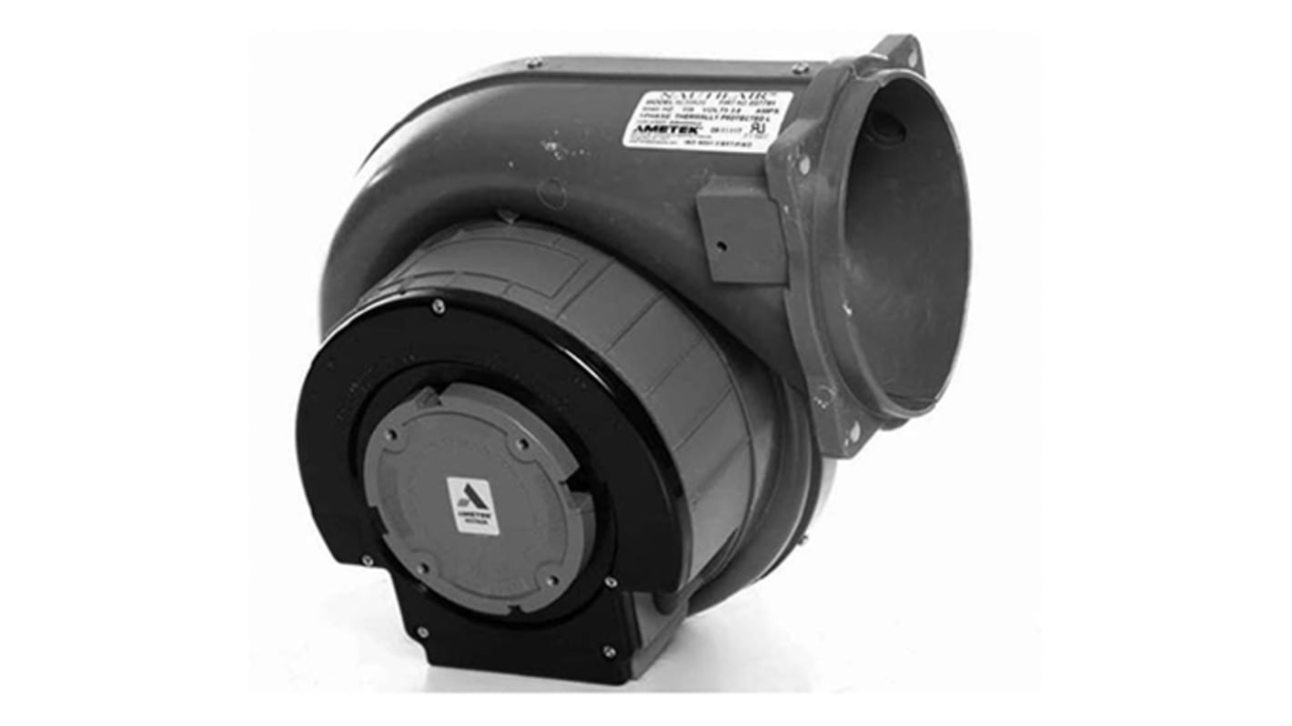 Ametek Nautilair Series Regenerative SPA Centrifugal Fan, 230 V ac, 901.26m³/h, AC Operation, 184 x 273 x 306mm