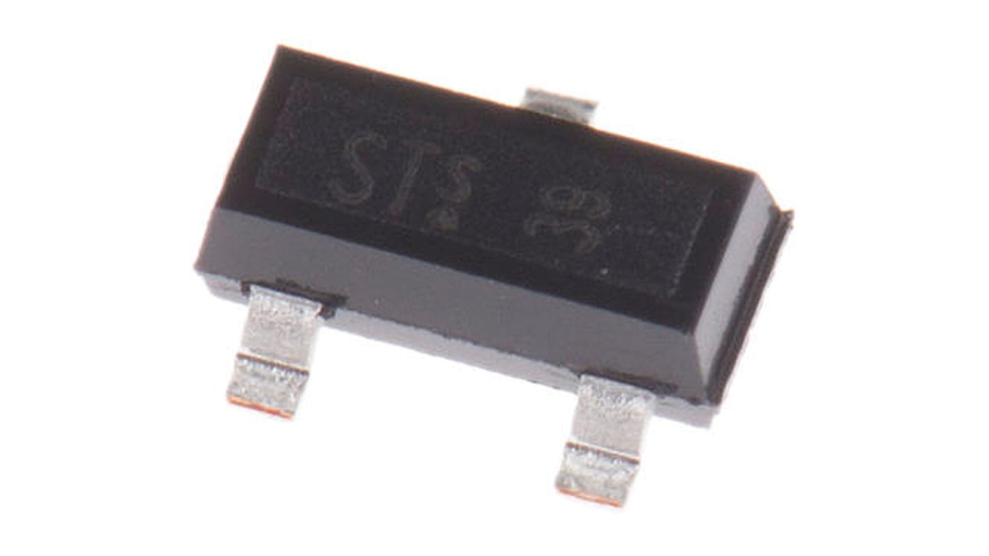 MOSFET P-kanałowy 170 mA SOT-23 60 V SMD Pojedynczy 360 mW 12 Ω