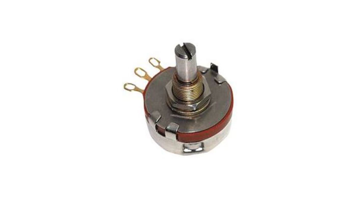 Ohmite CU, Tafelmontage Dreh Potentiometer 10kΩ ±10% / 2W, Schaft-Ø 6,35 mm