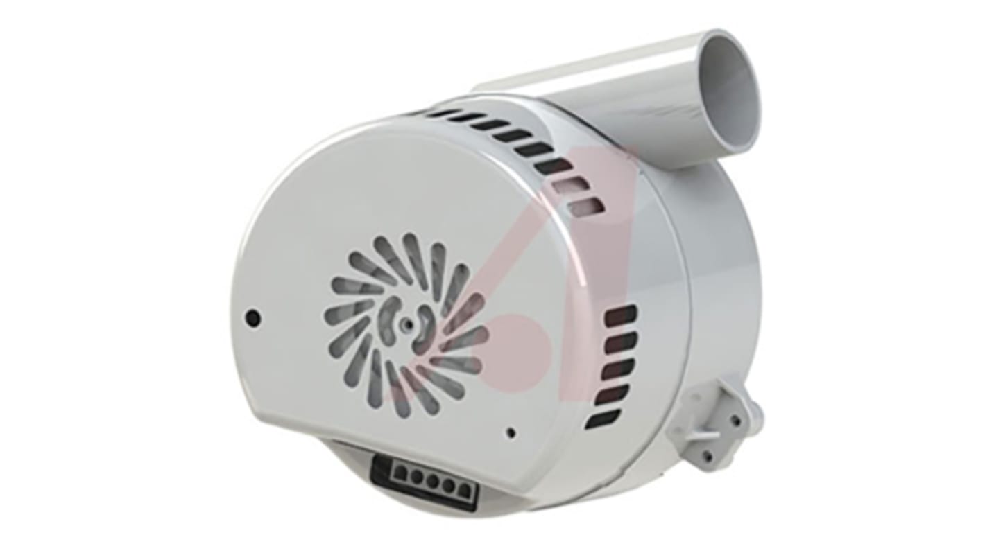 Ametek Windjammer - Bypass 5.7" Series Centrifugal Fan, 24 V dc, 214.87m³/h, DC Operation, 149.4 x 149.4 x 131.1mm