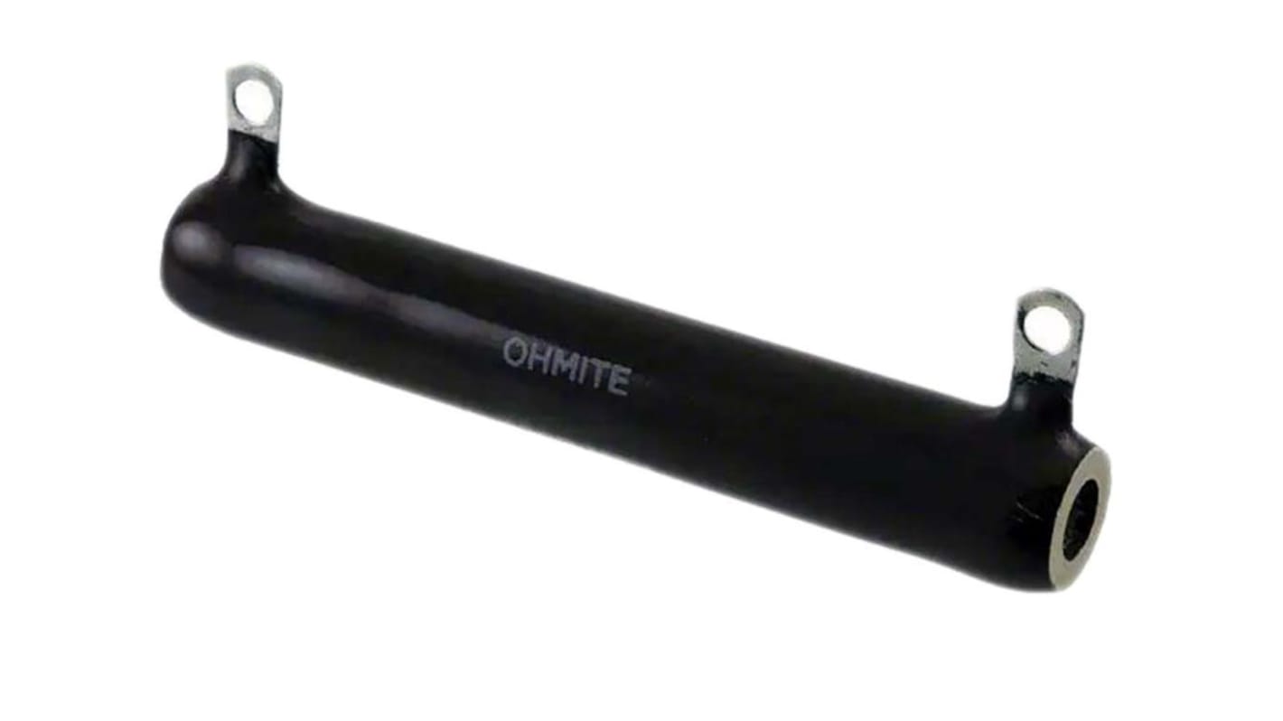 Resistencia de montaje en panel Ohmite, 100kΩ ±5% 50W, Tubular, Soldadura, Bobinado