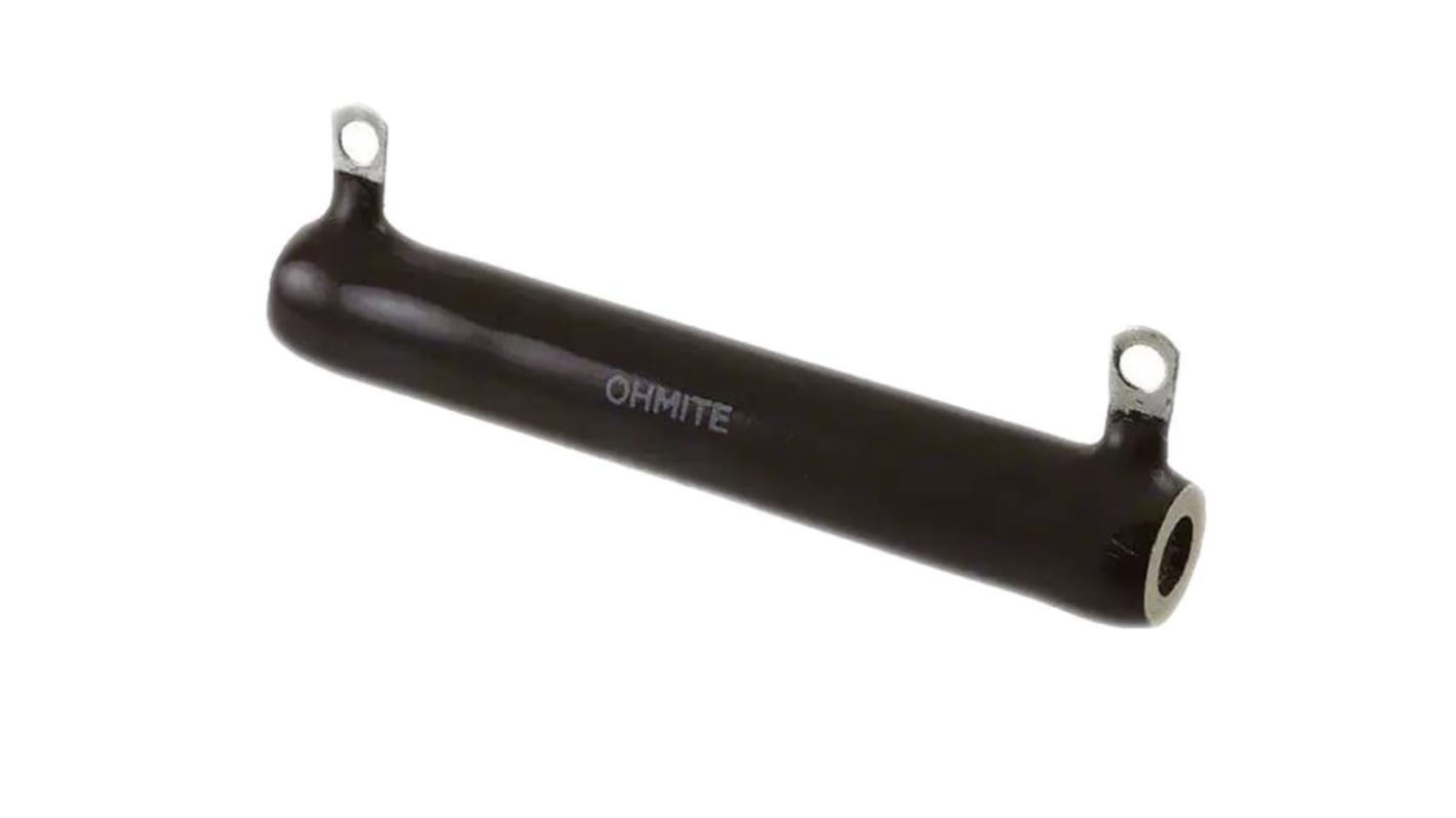 Resistencia de montaje en panel Ohmite, 20kΩ ±5% 50W, Tubular, Soldadura, Bobinado