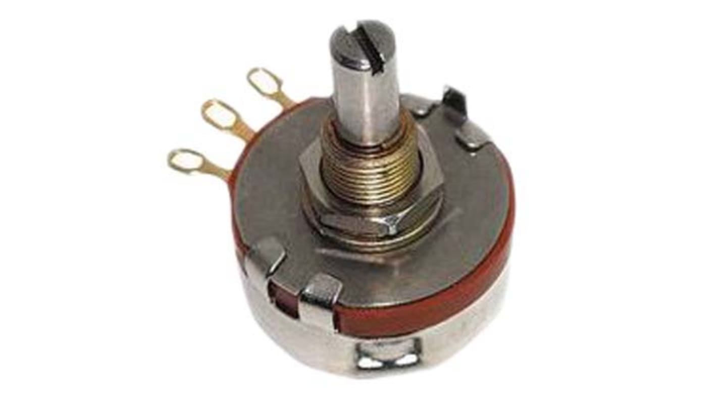 Ohmite CMU, Tafelmontage Dreh Potentiometer 1kΩ ±10% / 2W, Schaft-Ø 6,35 mm