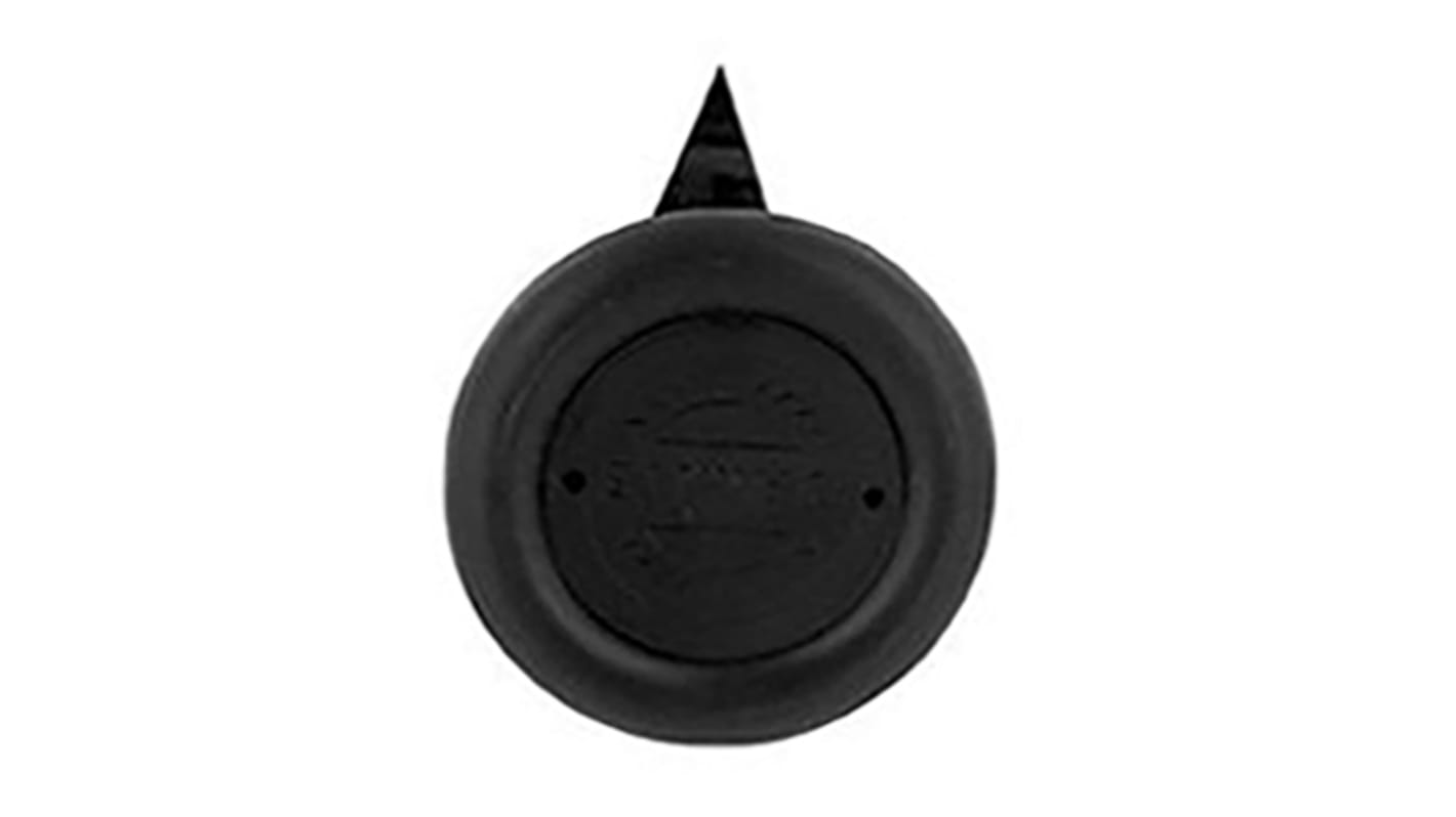 Mando Indicador Ohmite, eje 9.5mm, diámetro 82.6mm, Color Negro