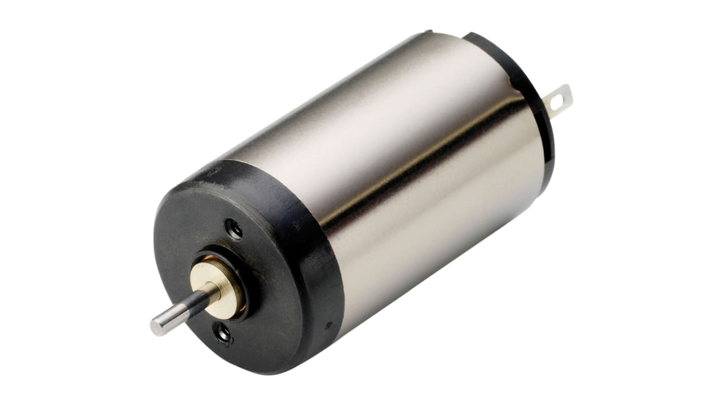 Portescap Brushed DC Motor, 3.1 W, 12 V dc, 4.8 mNm, 8460 rpm, 1.5mm Shaft Diameter