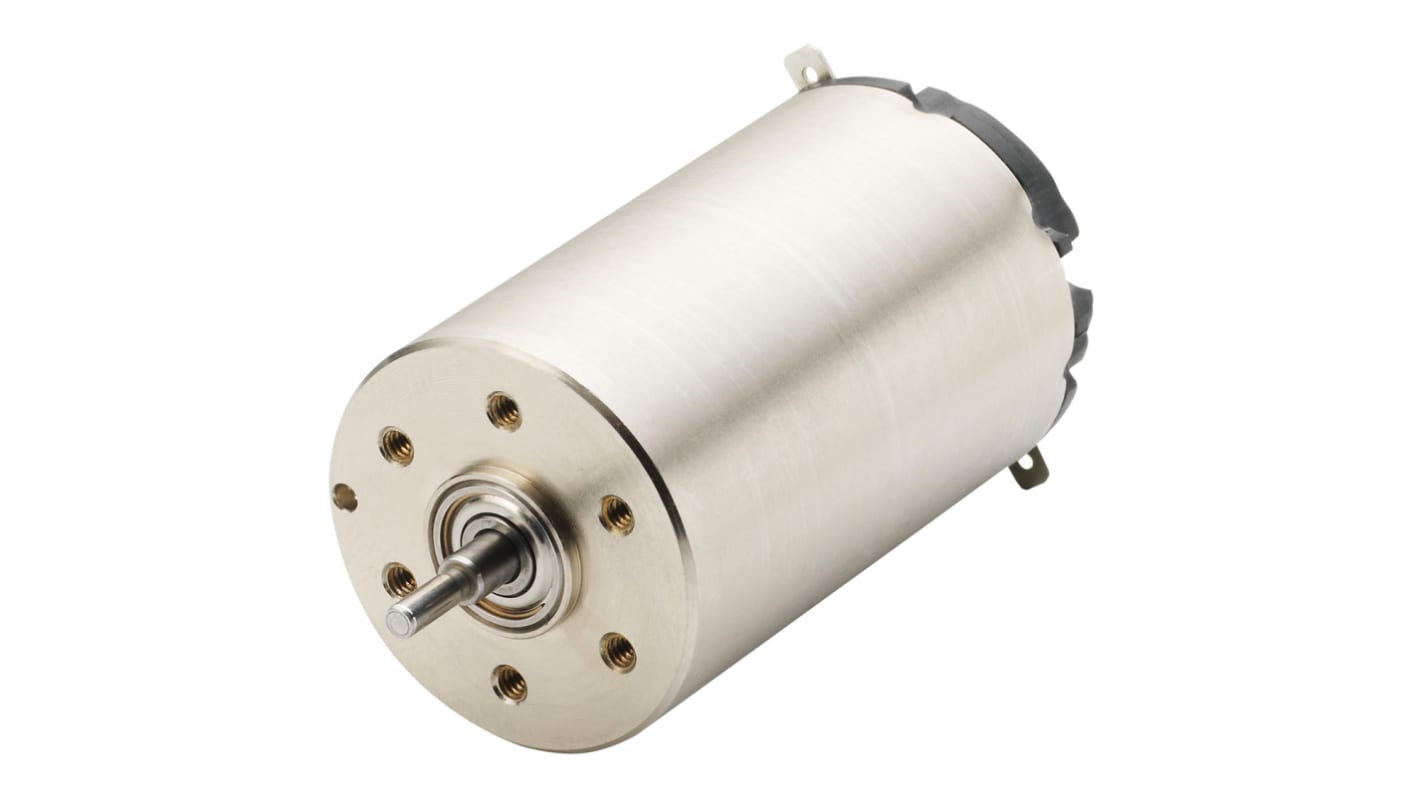 Portescap Brushed DC Motor, 9.6 W, 12 V, 19.9 mNm, 5300 rpm, 2mm Shaft Diameter