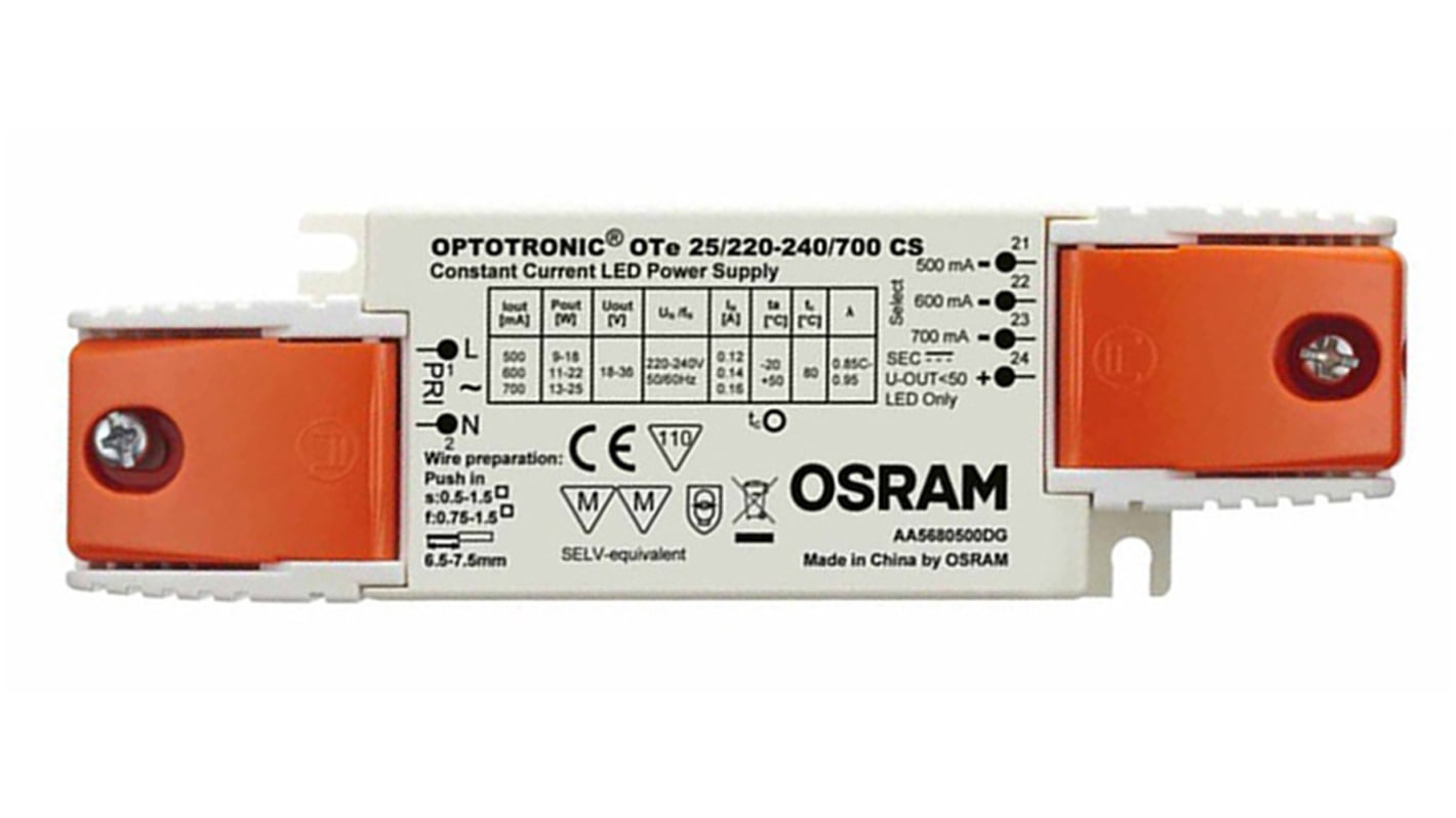 Osram LED-Treiber-Modul 198 → 264 V ac, Ausgang 18 → 36V / 700mA Konstantstrom