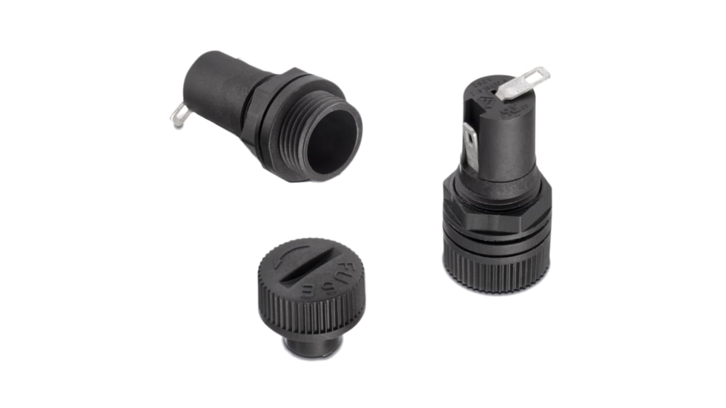 696211001102 Wurth Elektronik 10A Panel Mount Fuse Holder for 5 x