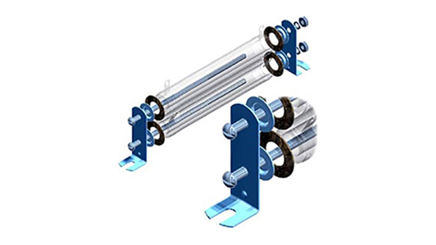 Soporte de montaje de resistencia Ohmite 6102-4 para uso con Serie 210, serie 270