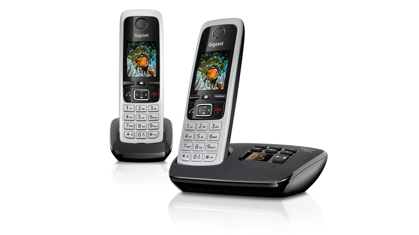 Siemens, Trådløs Telefon  med LCD Display, 1 stk., Bordmodel, Gigaset C430A. Type G - britisk 3-benet stik