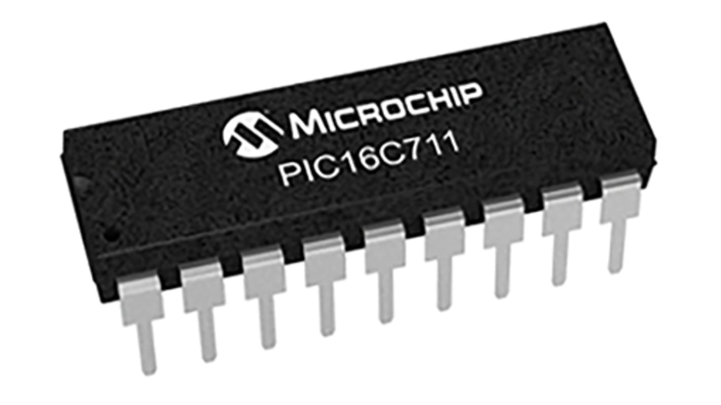 Microchip Mikrovezérlő PIC16C, 18-tüskés PDIP, 68 B RAM, 8bit bites