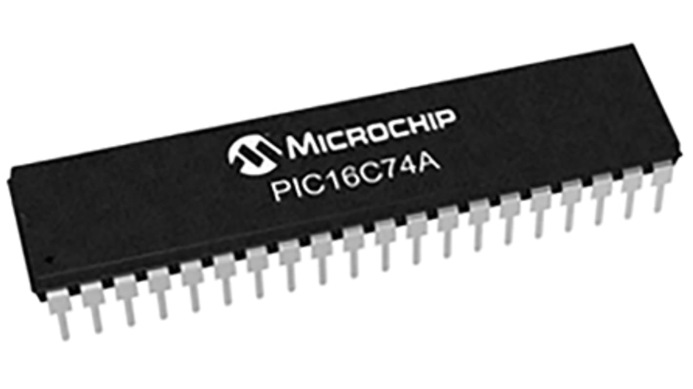 Microchip PIC16C74A-20/P, 8bit PIC Microcontroller, PIC16C, 20MHz, 7 kB OTP, 40-Pin PDIP