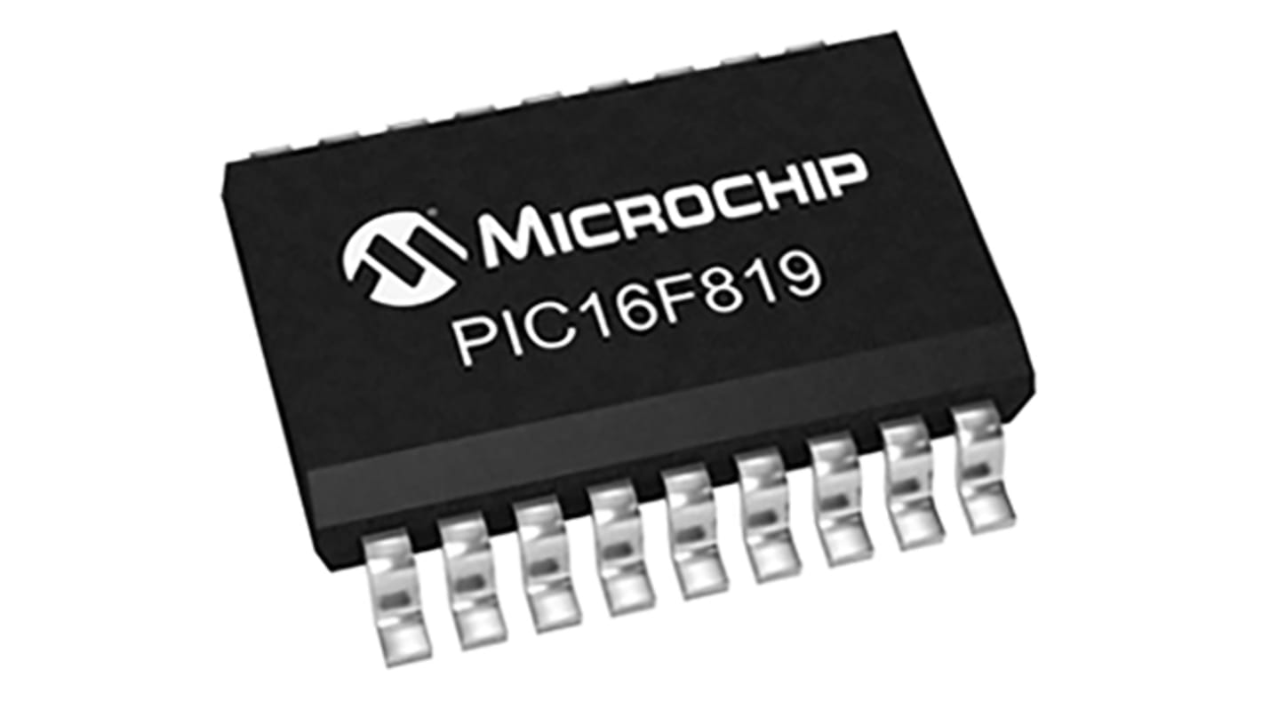 Microcontrôleur, 8bit, 256 B RAM, 3,5 kB, 20MHz, SOIC 18, série PIC16F