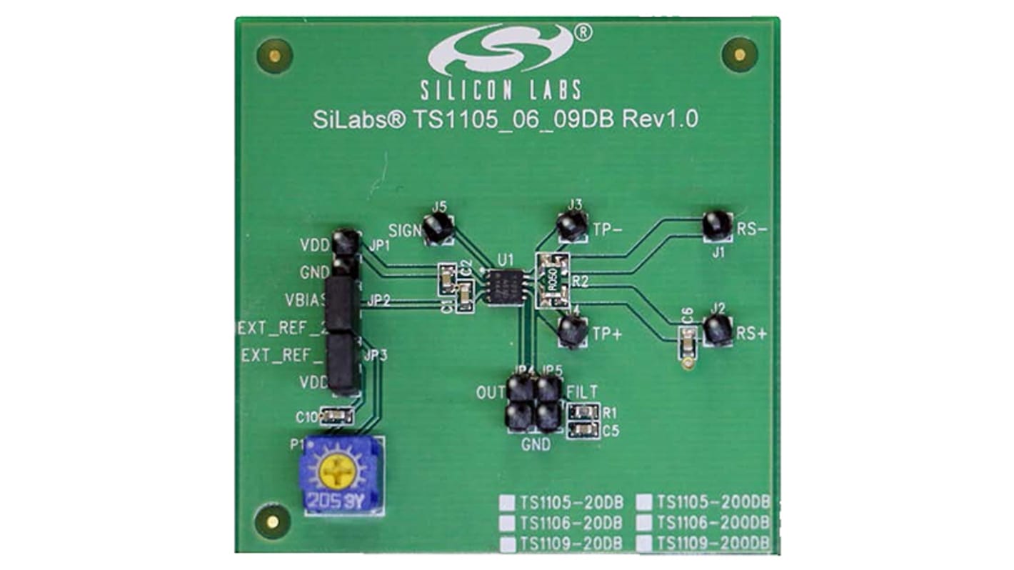 Silicon Labs TS1109-20DB, Current Sensing Amplifier Demonstration Board for TS1109-20