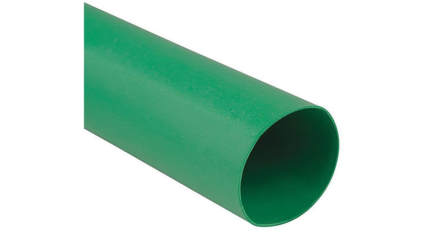 Tubo termorretráctil TE Connectivity de Poliolefina Verde, contracción 2:1, Ø 50.8mm, long. 1.2m