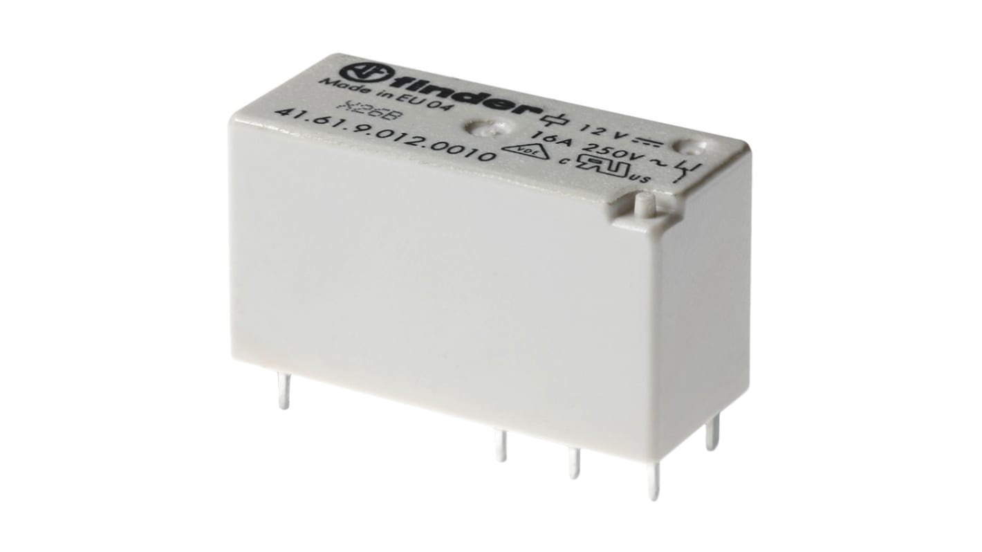 Finder PCB Mount Power Relay, 230V ac Coil, 16A Switching Current, SPDT