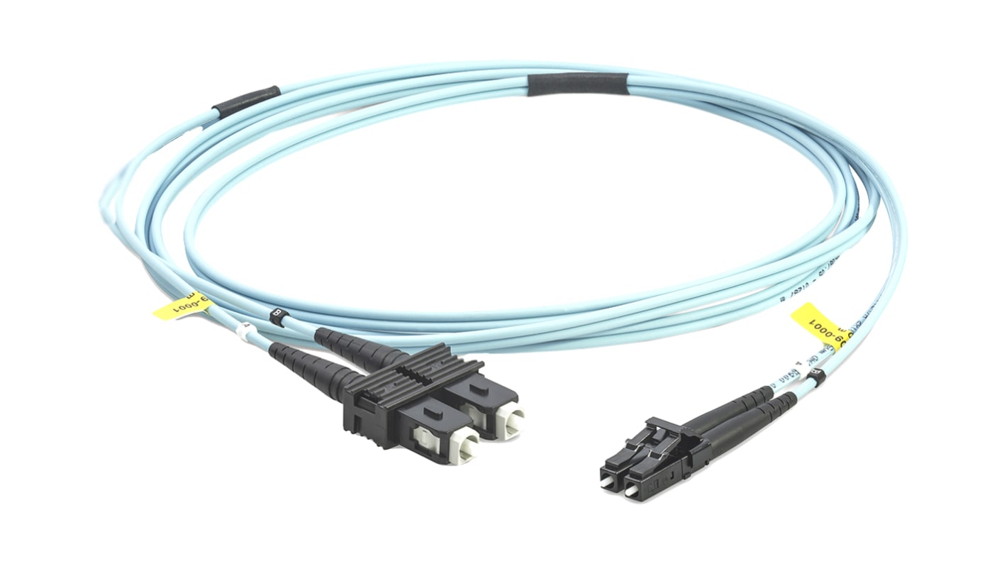 Cable de fibra óptica Rosenberger OM3, long. 5m Azul