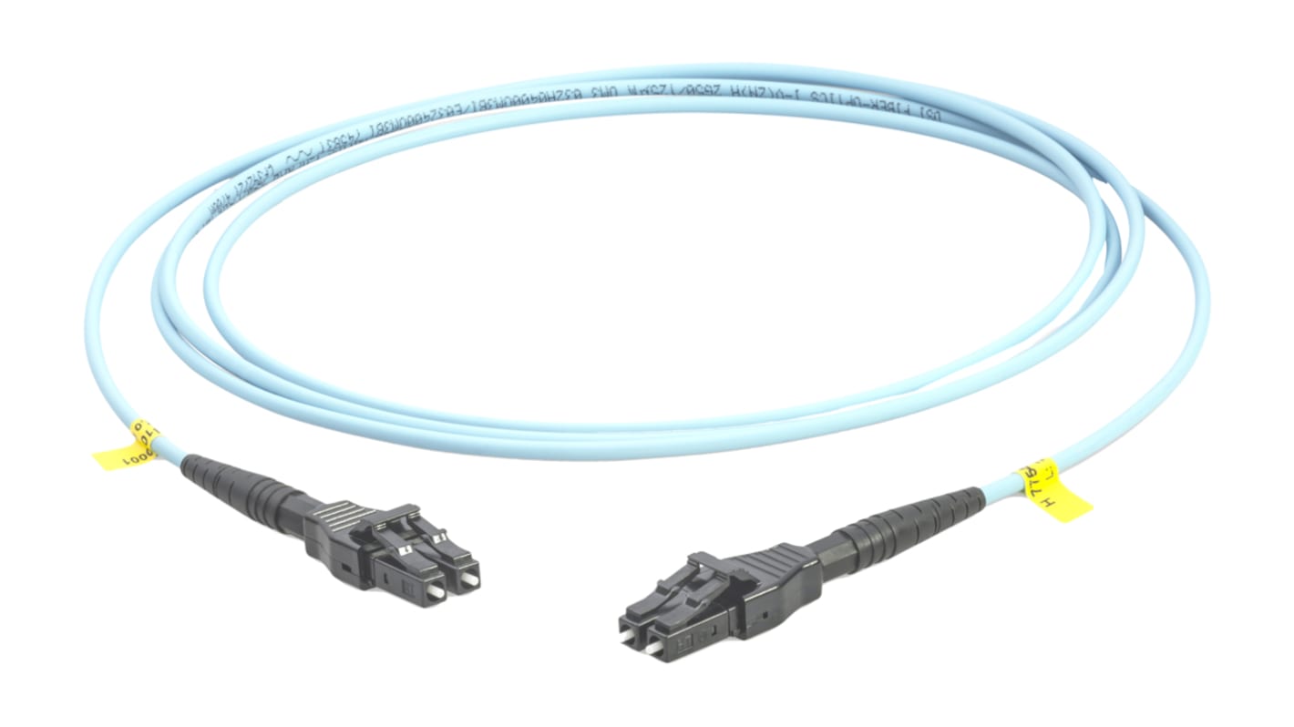 Rosenberger OM2 Multi Mode OM2 Fibre Optic Cable, 50/125μm, Orange, 10m