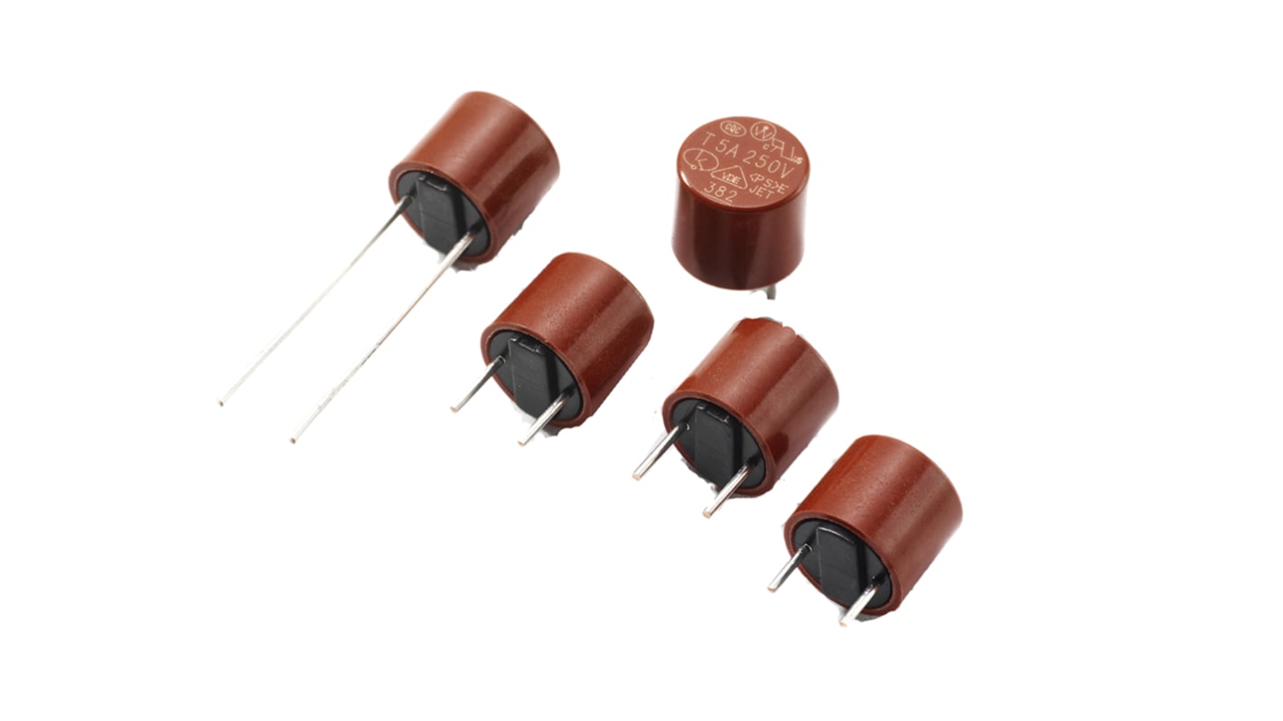 Littelfuse Sicherung, nicht rückstellend 2A radial 250V ac Thermoplastisches Polyamid T ø 8.5mm 8mm, Raster 5.08mm