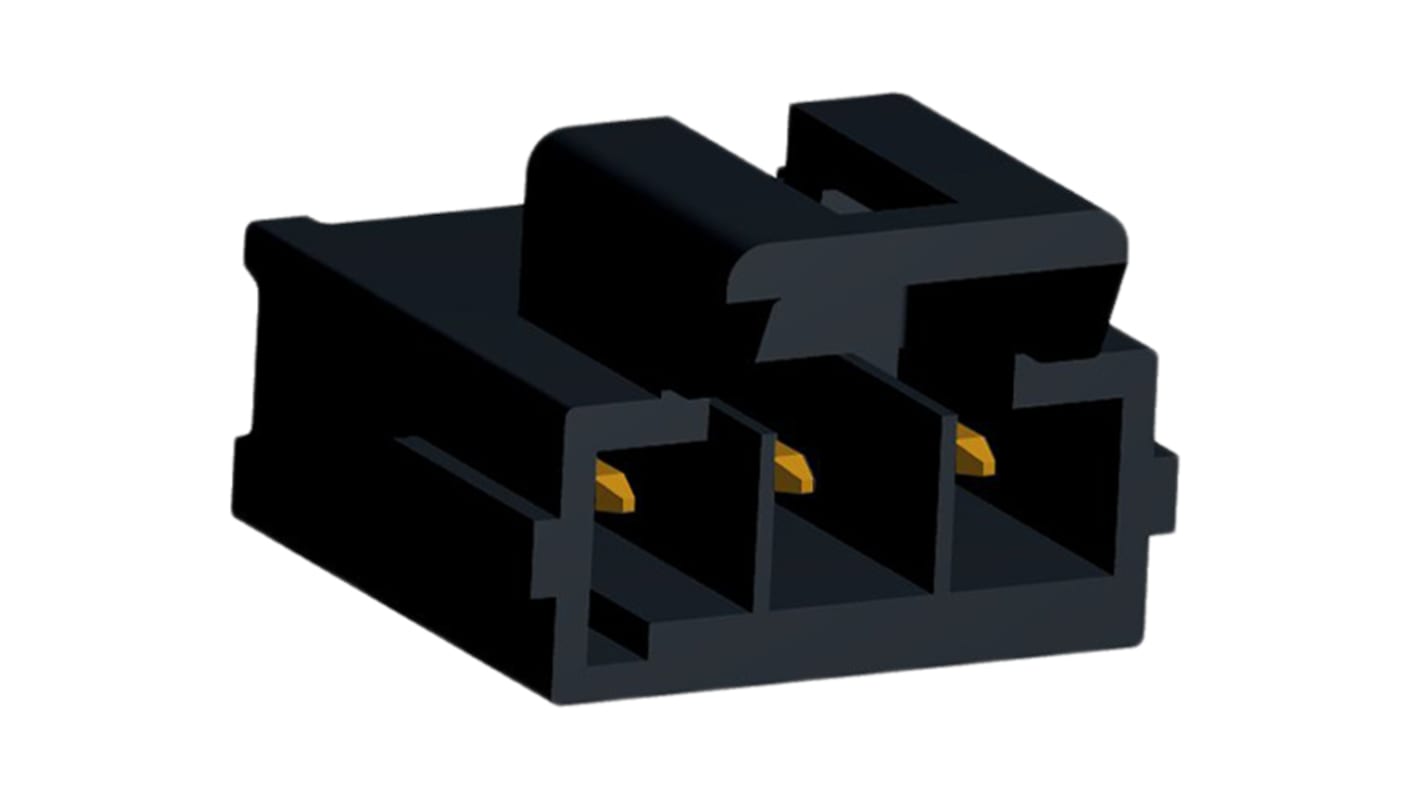 Molex Ultra-Fit Series Straight Through Hole PCB Header, 3 Contact(s), 3.5mm Pitch, 1 Row(s), Shrouded