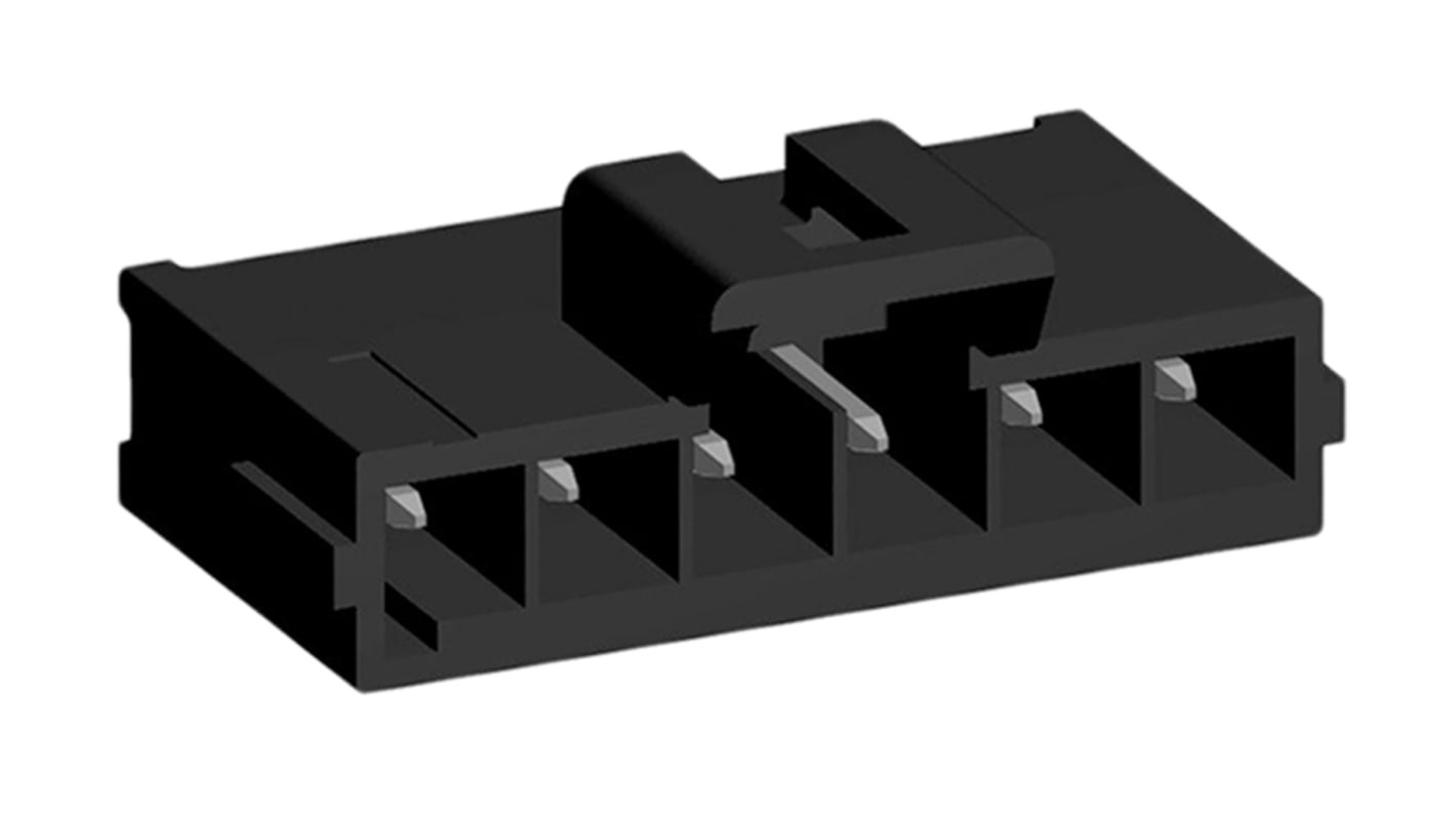 Molex Ultra-Fit Series Straight Through Hole PCB Header, 6 Contact(s), 3.5mm Pitch, 1 Row(s), Shrouded