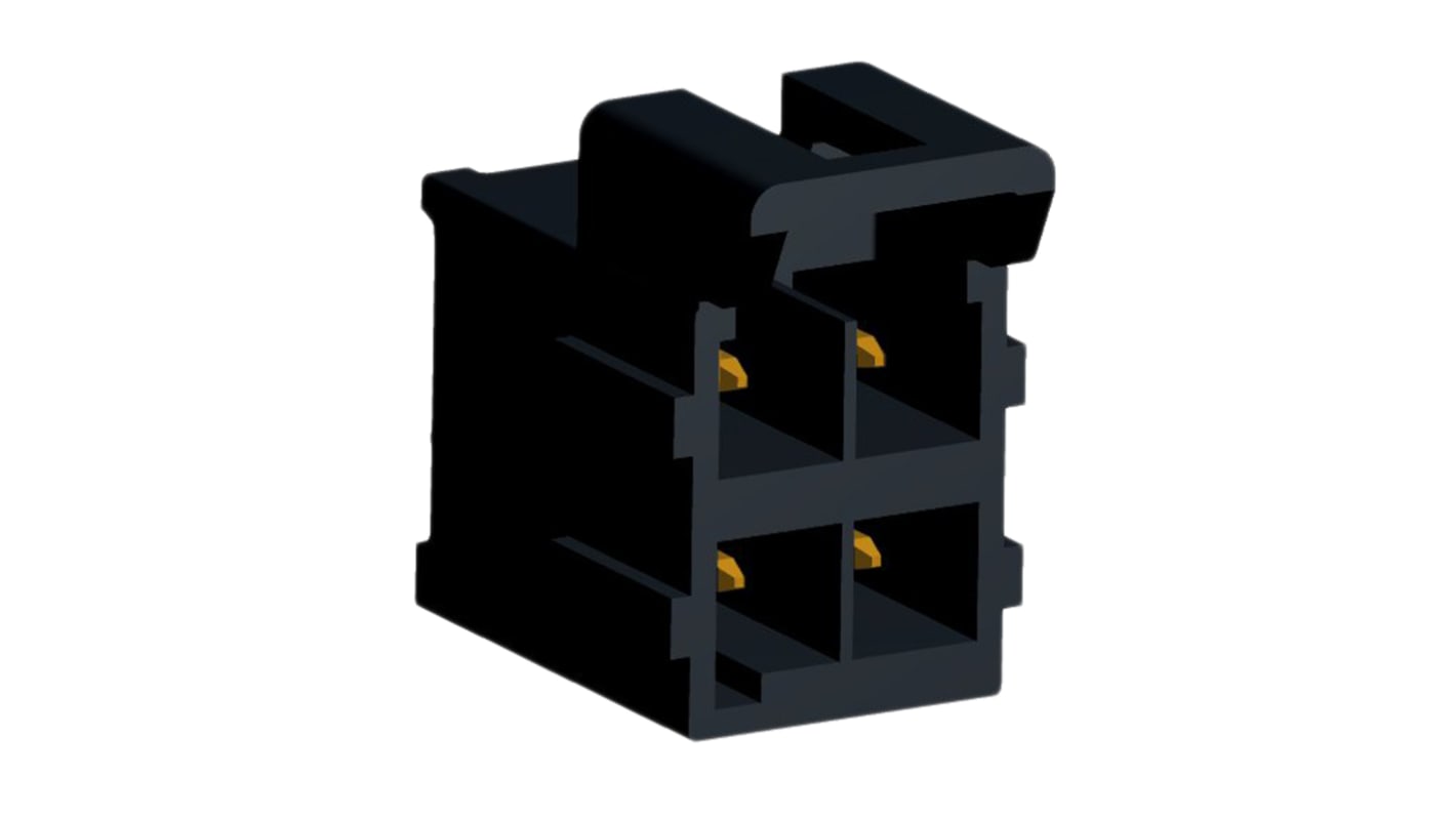 Molex Ultra-Fit Series Straight Through Hole PCB Header, 4 Contact(s), 3.5mm Pitch, 2 Row(s), Shrouded