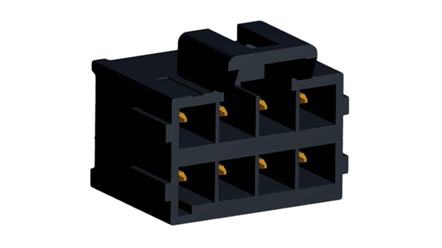 Molex Ultra-Fit Series Straight Through Hole PCB Header, 8 Contact(s), 3.5mm Pitch, 2 Row(s), Shrouded