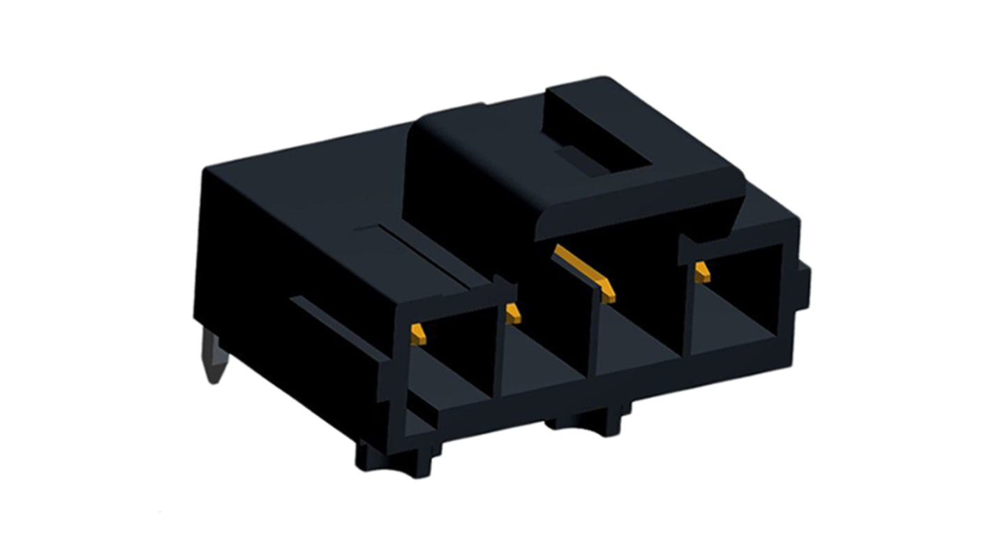 Molex Ultra-Fit Series Right Angle Through Hole PCB Header, 4 Contact(s), 3.5mm Pitch, 1 Row(s), Shrouded