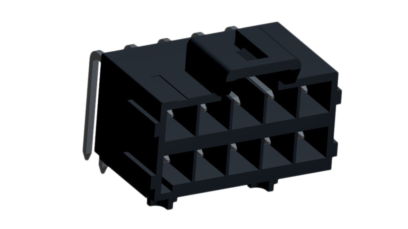 Molex Ultra-Fit Series Right Angle Through Hole PCB Header, 10 Contact(s), 3.5mm Pitch, 2 Row(s), Shrouded