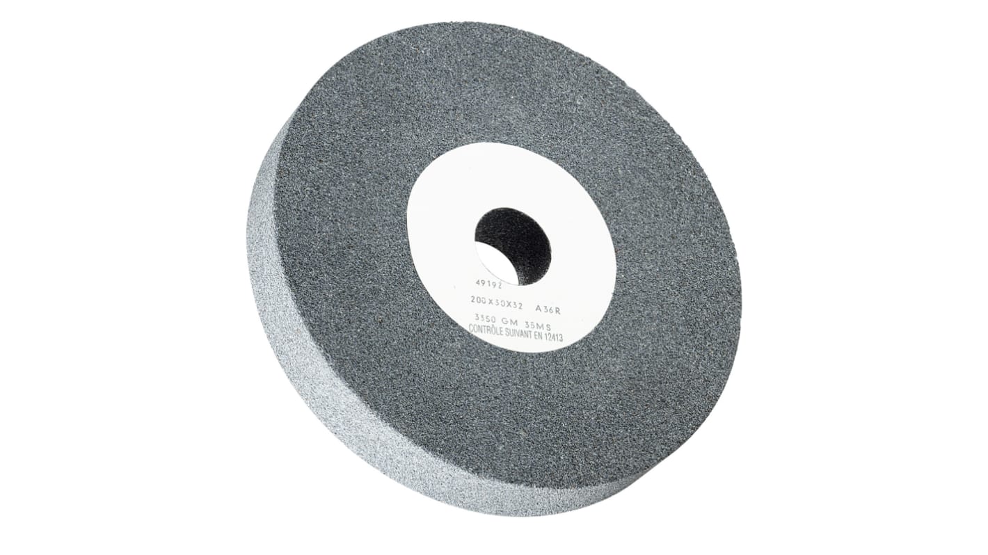 Meule abrasive, Dia. 150mm x 25mm Sidamo, grain P36, Oxyde d'aluminium, 4200tr/min