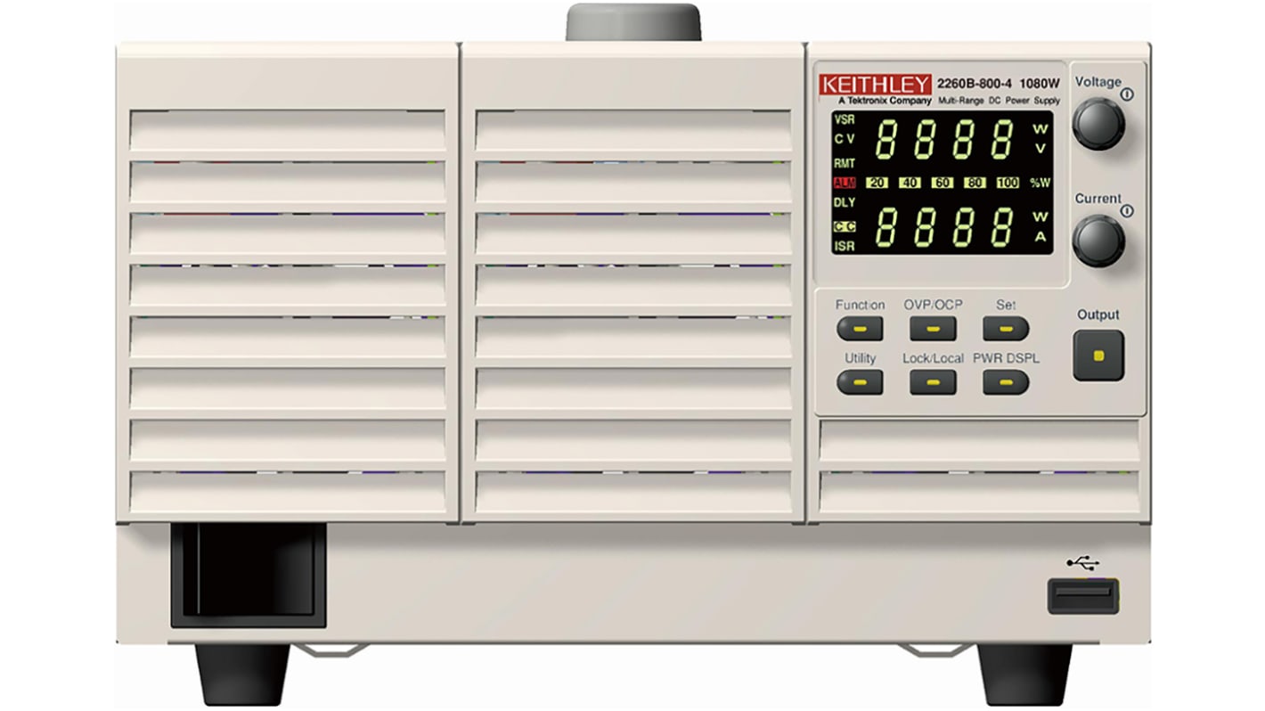 Keithley 2260B Series Digital Bench Power Supply, 0 → 80V, 0 → 40.5A, 1-Output, 1.08kW - UKAS Calibrated