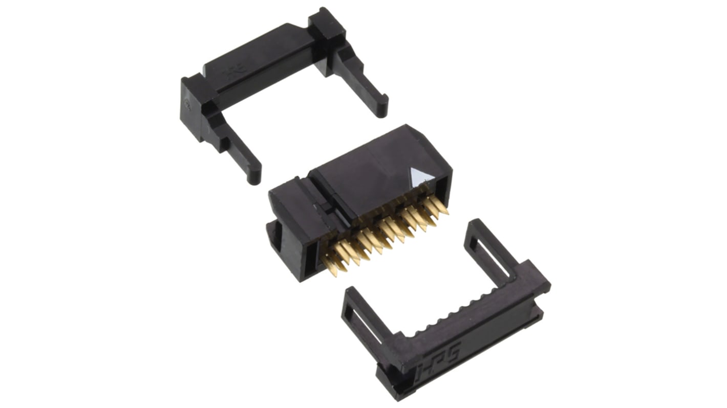 Conector IDC hembra Hirose serie HIF3B de 10 vías, paso 2.54mm, 2 filas, Montaje de Cable