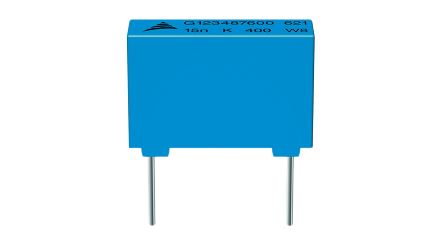 Condensador de película EPCOS, 6.8nF, ±5%, 1kV dc, Montaje en orificio pasante