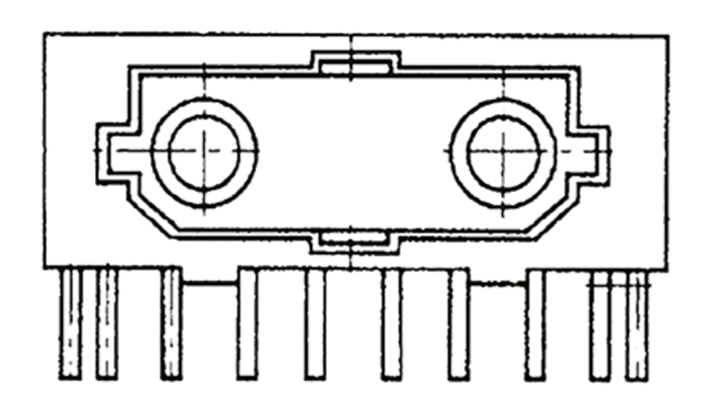 Toshiba TODX2950(F) Fibre Optic Receiver, F07 Connector, 10Mbit/s, 650Nm 10-Pin