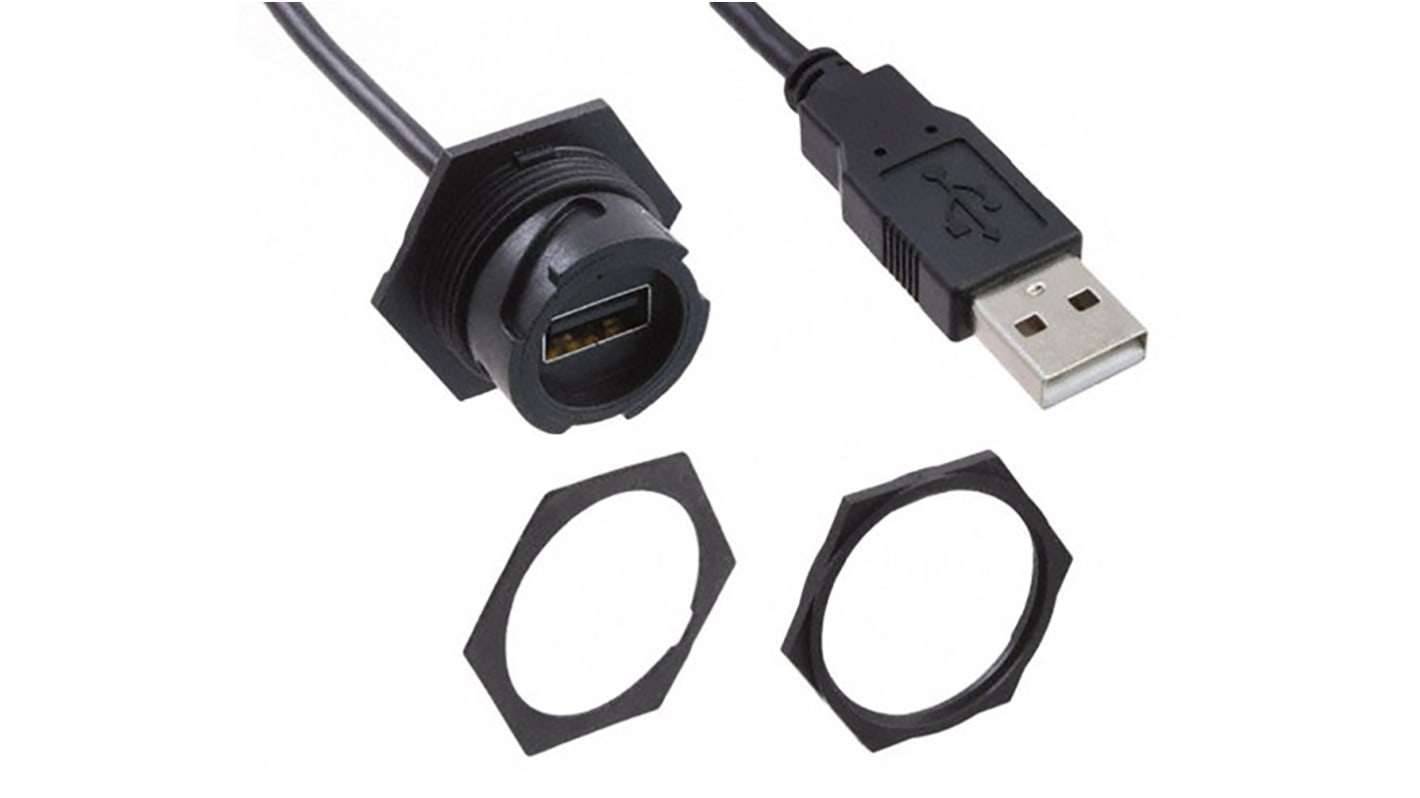 847290003 Molex USB 2.0 Cable, Male USB A to Female USB A USB