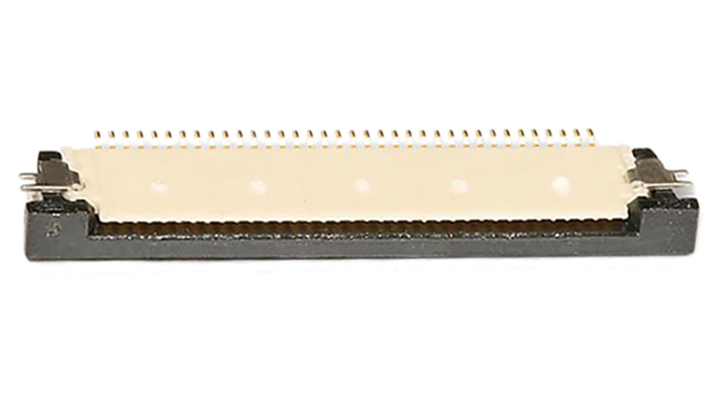 Conector FPC macho Ángulo de 90° Molex serie Easy-On de 36 vías, paso 0.5mm, 1 fila, para soldar