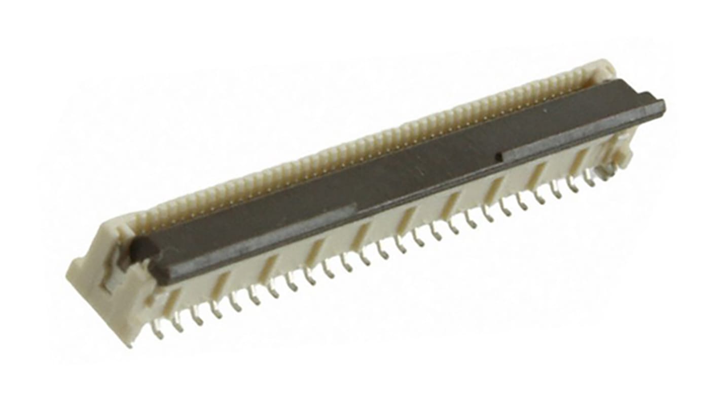 Connecteur FPC Molex série Easy-On, 50 Contacts pas 0.5mm, 1 Rangée(s), Mâle Verticale, montage SMT 501951