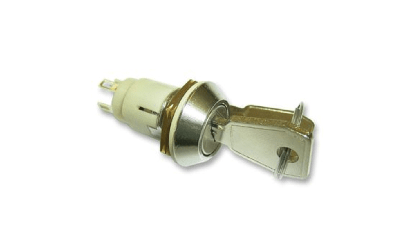 Interruptor de Llave, IP66, IP67, DPST, 1 A a 115 V ac, 2 vías, -20 → +65°C