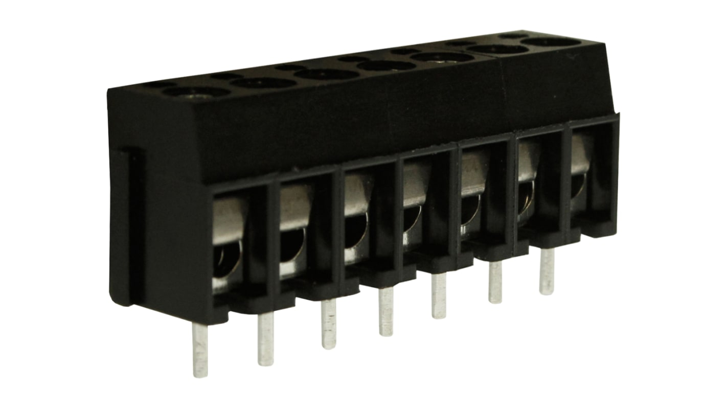 RS PRO PCB Terminal Block, 7-Contact, 5mm Pitch, Through Hole Mount, 1-Row, Screw Termination