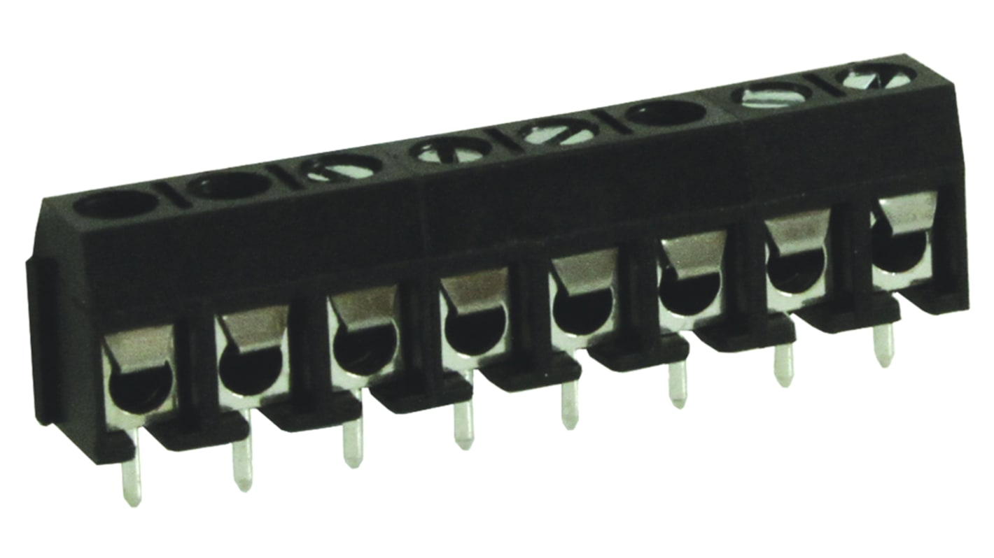 RS PRO PCB Terminal Block, 8-Contact, 5mm Pitch, Through Hole Mount, 1-Row, Screw Termination