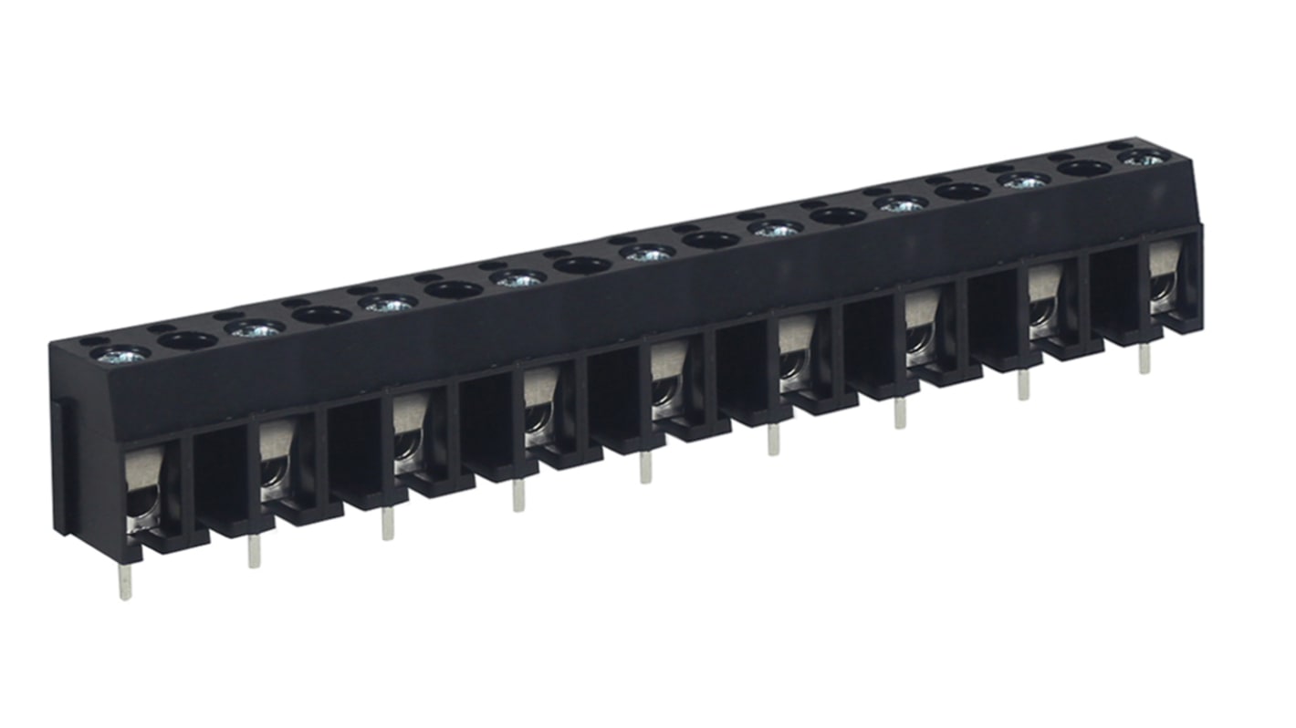 RS PRO PCB Terminal Block, 9-Contact, 10mm Pitch, Through Hole Mount, 1-Row, Screw Termination