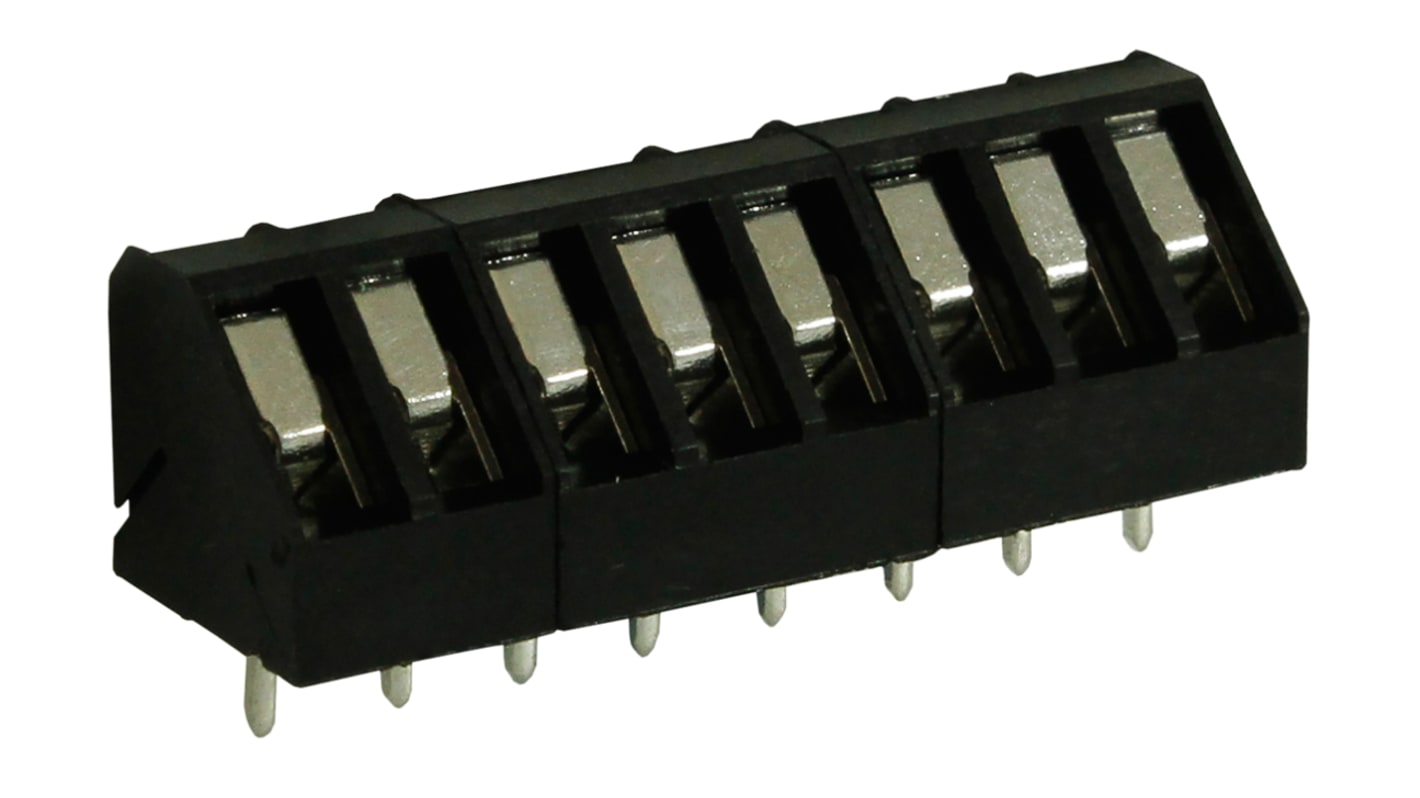 RS PRO PCB Terminal Block, 8-Contact, 5mm Pitch, Through Hole Mount, 1-Row, Screw Termination