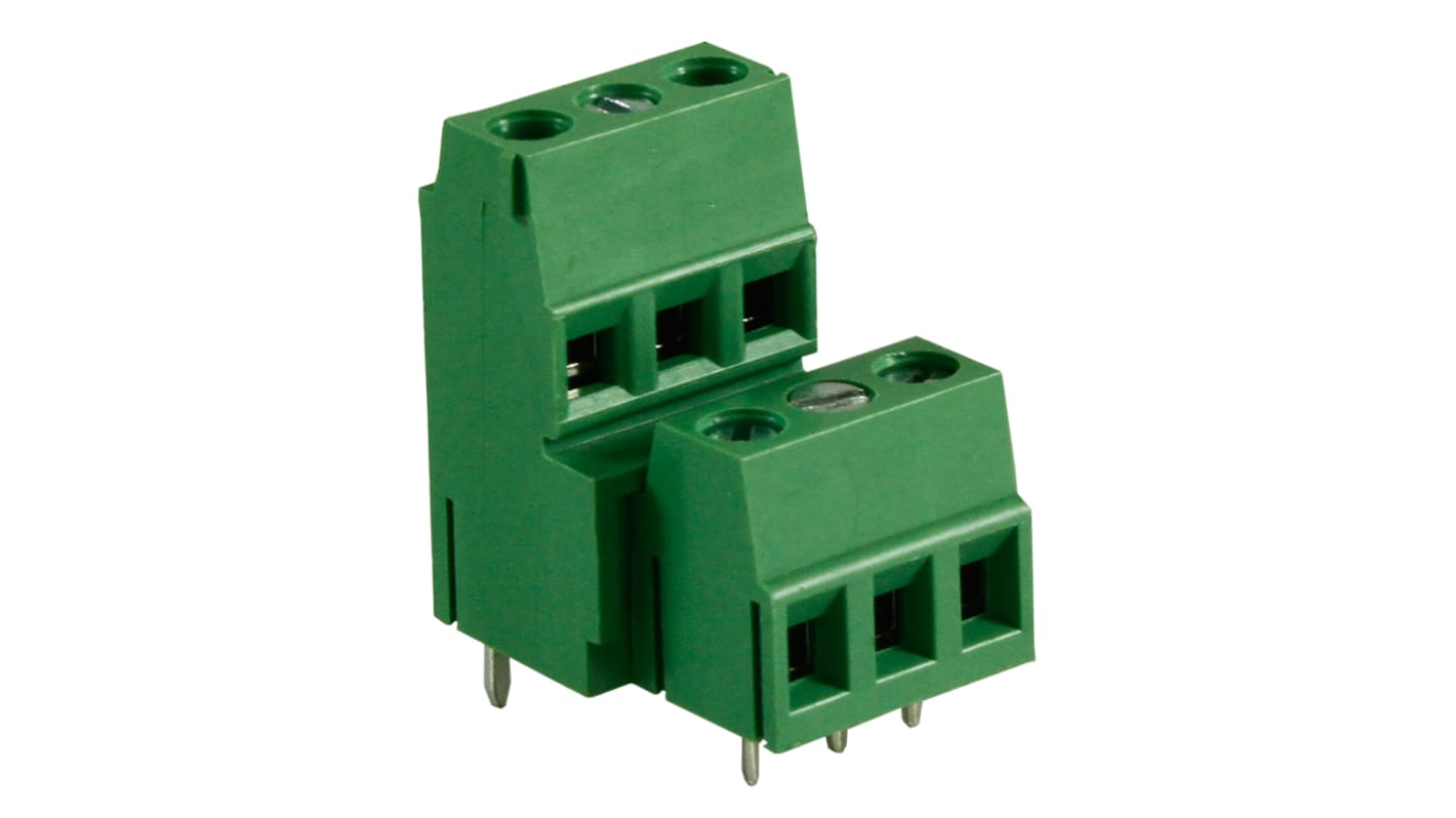 RS PRO PCB Terminal Block, 6-Contact, 5mm Pitch, Through Hole Mount, 1-Row, Screw Termination