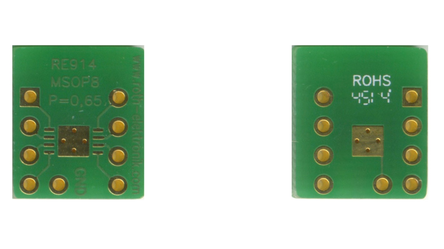 RE914, Double Sided Extender Board Adapter With Adaption Circuit Board FR4 13.35 x 11.43 x 1.5mm